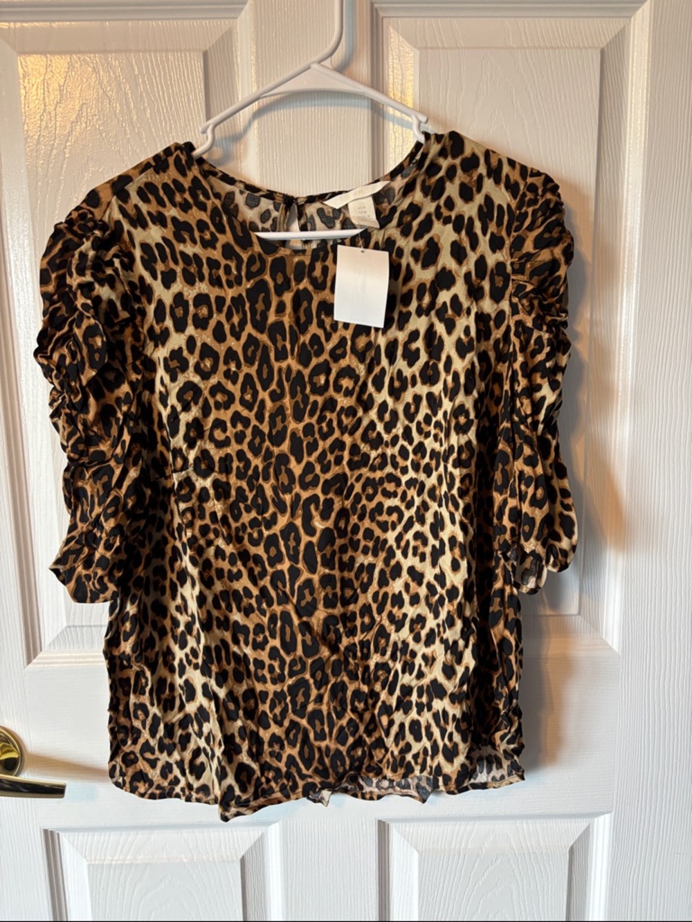 NWT Cheetah-Print Blouse
